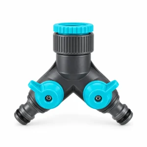 Dual Tap Connector with Shut-Off Valves – 3/4" & 1"